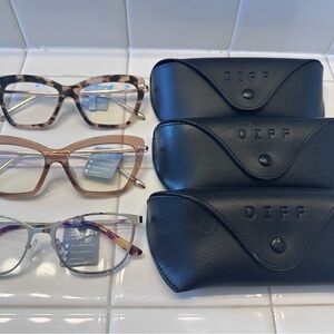 DIFF Bluelight Eyewear Set with Cases